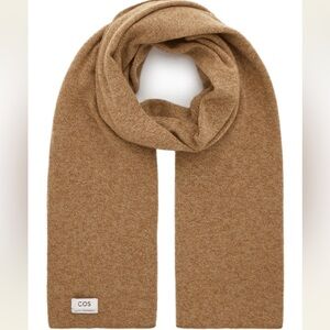 COS Camel cashmere Scarf